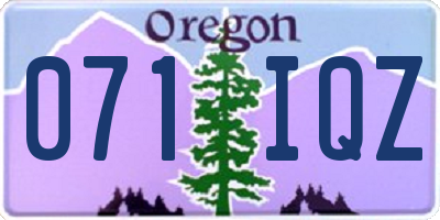 OR license plate 071IQZ