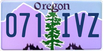 OR license plate 071IVZ