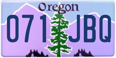 OR license plate 071JBQ