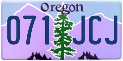 OR license plate 071JCJ