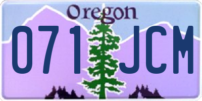 OR license plate 071JCM