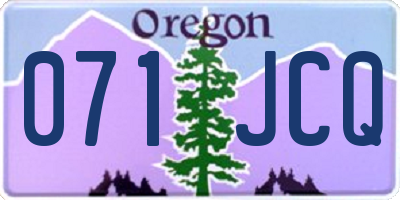 OR license plate 071JCQ