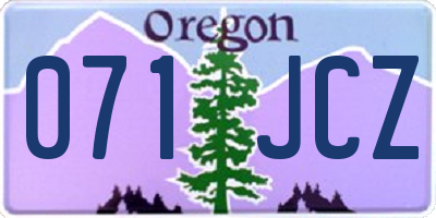 OR license plate 071JCZ