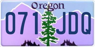 OR license plate 071JDQ