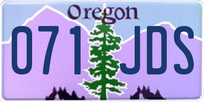 OR license plate 071JDS