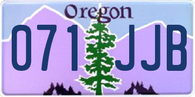 OR license plate 071JJB