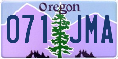 OR license plate 071JMA
