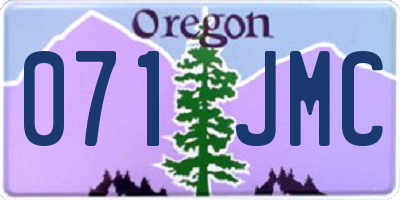 OR license plate 071JMC