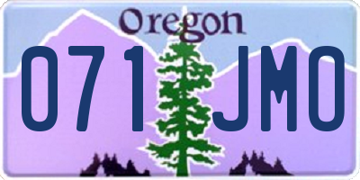 OR license plate 071JMO