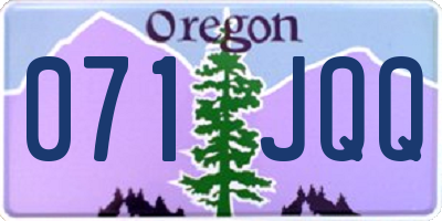 OR license plate 071JQQ