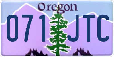 OR license plate 071JTC