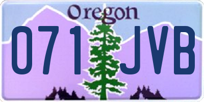 OR license plate 071JVB