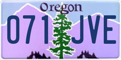 OR license plate 071JVE