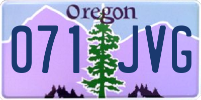 OR license plate 071JVG
