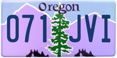 OR license plate 071JVI