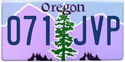 OR license plate 071JVP
