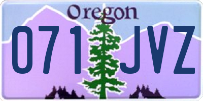 OR license plate 071JVZ