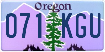 OR license plate 071KGU