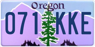 OR license plate 071KKE