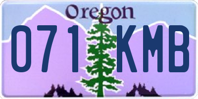 OR license plate 071KMB