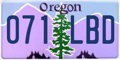 OR license plate 071LBD
