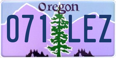 OR license plate 071LEZ