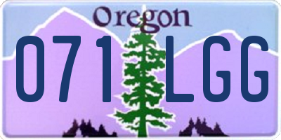 OR license plate 071LGG