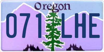 OR license plate 071LHE