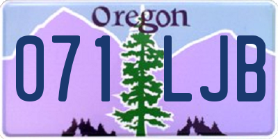 OR license plate 071LJB