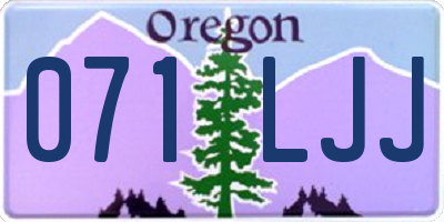 OR license plate 071LJJ