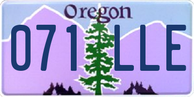 OR license plate 071LLE