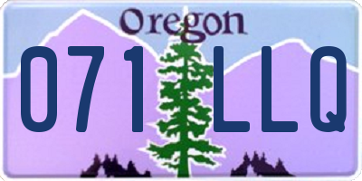 OR license plate 071LLQ