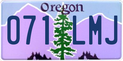 OR license plate 071LMJ
