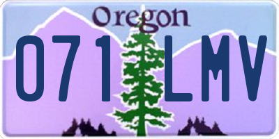 OR license plate 071LMV