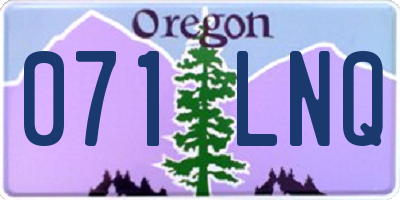 OR license plate 071LNQ