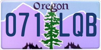 OR license plate 071LQB