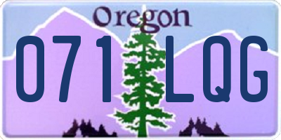 OR license plate 071LQG
