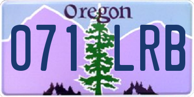 OR license plate 071LRB