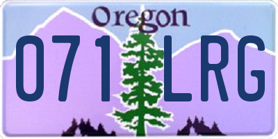 OR license plate 071LRG