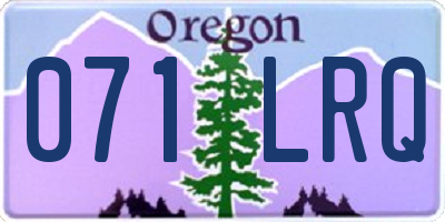 OR license plate 071LRQ