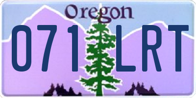 OR license plate 071LRT
