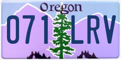 OR license plate 071LRV