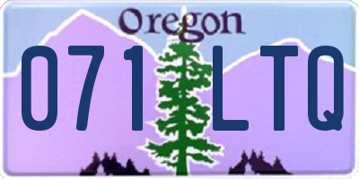 OR license plate 071LTQ