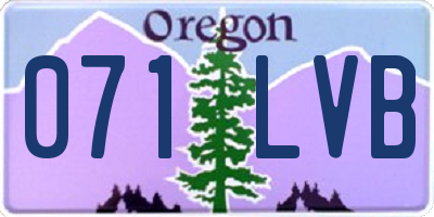 OR license plate 071LVB