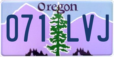 OR license plate 071LVJ