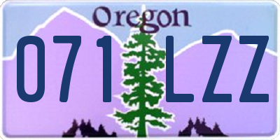 OR license plate 071LZZ