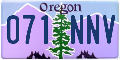 OR license plate 071NNV