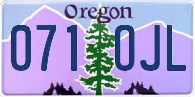 OR license plate 071OJL