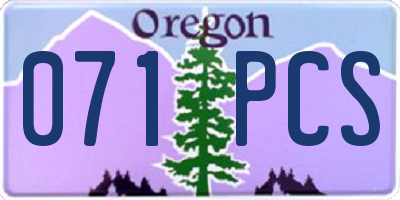 OR license plate 071PCS