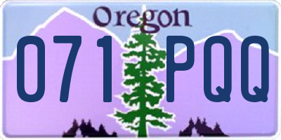 OR license plate 071PQQ